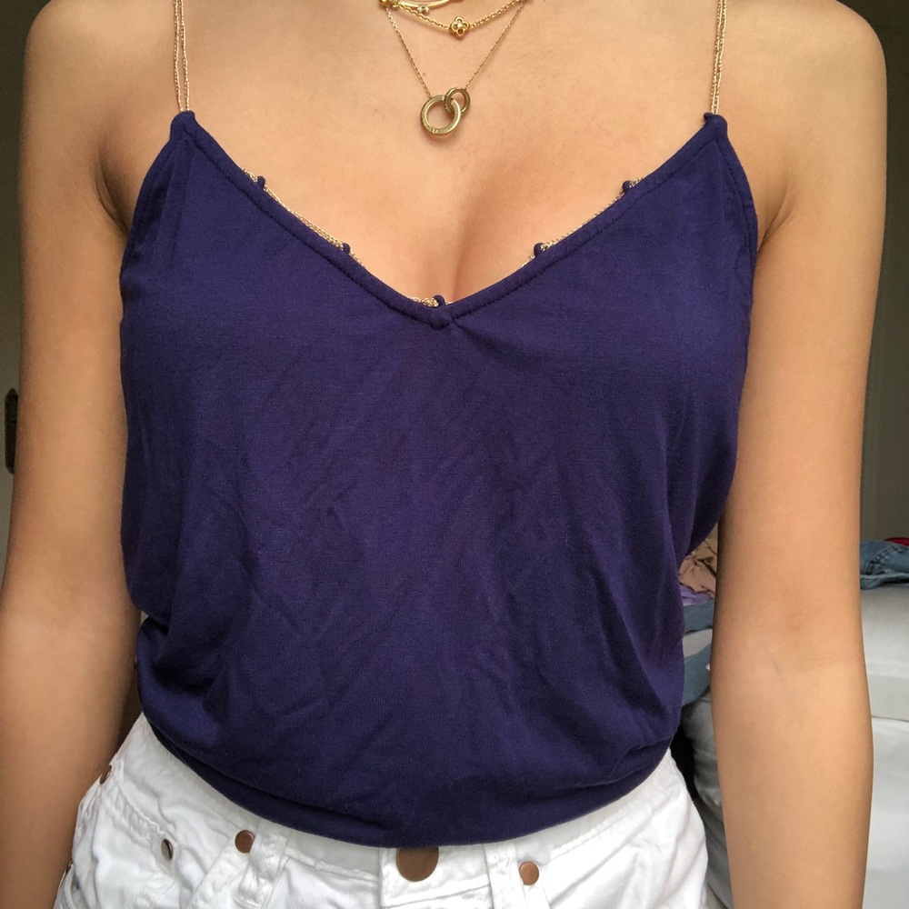 Blue Chain Tank Top Marciano